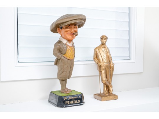 Two Mid 20th Century Vintage Plaster Sculptures