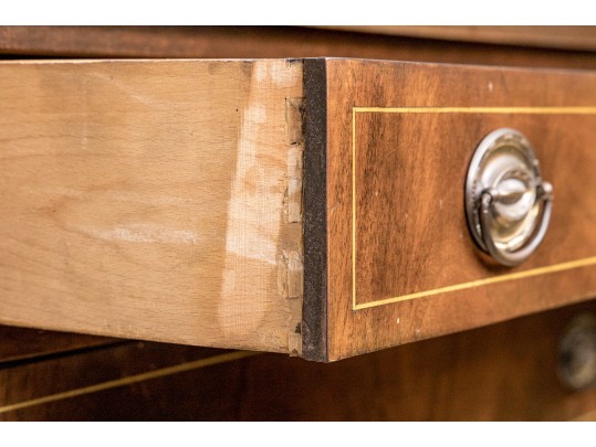 A 20th Century Semi Antique American Federal Style Ladies Writing Desk