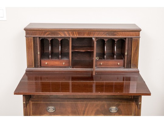 A 20th Century Semi Antique American Federal Style Ladies Writing Desk