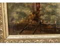 A Beautifully Painted 19th Century Continental Oil On Board