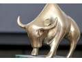 Pair Of Wall Street Bull And Bear Figural Bookends