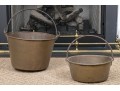 Two 19th Century American Brass Cooking Pots