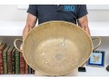Antique Continental Solid Brass Cooking Pan