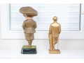 Two Mid 20th Century Vintage Plaster Sculptures