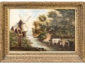 A Beautifully Painted 19th Century Continental Oil On Board