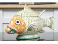 A Contemporary Hand Painted Ceramic Italian Lidded Fish Tureen