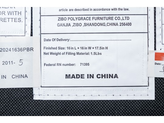 Pottery Barn Leather Upholstered Stool