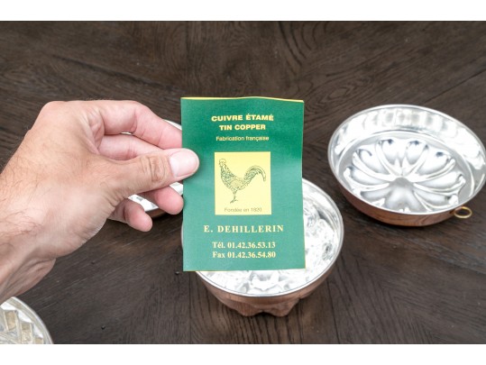 Collection Of Four French Copper Cake Moulds