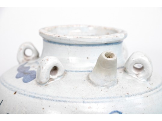 Antique Chinese Blue And White Porcelain Ewer 