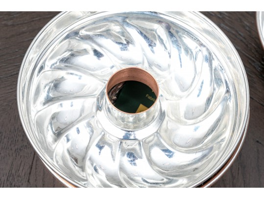 Collection Of Four French Copper Cake Moulds