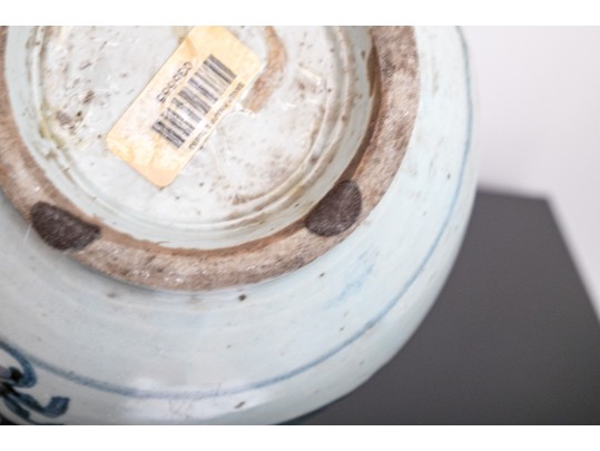 Antique Chinese Blue And White Porcelain Ewer 