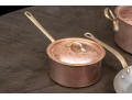 Handsome Lot Of Vintage Heavy French Copper And Bass Pots And Pans