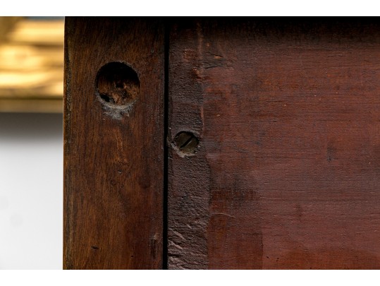 Georgian Style Mahogany Veneered Sideboard With Brass Gallery
