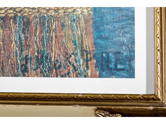 Framed Color Print, Victorian Mother With Daughters