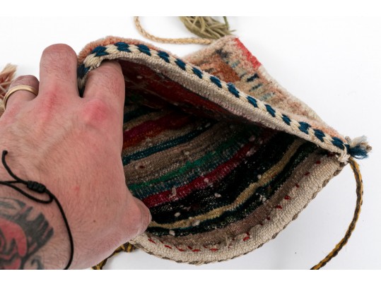 Lot Of 3 Hand Knotted Wool Carpet Handbags