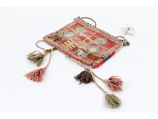 Lot Of 3 Hand Knotted Wool Carpet Handbags