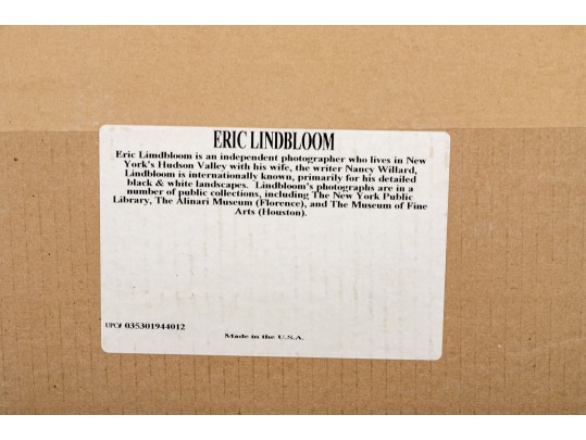 Eric Lindbloom (Am., 1934-2020) Framed Black And White Photo, Fence In A Field