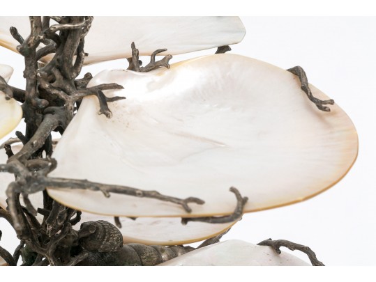 Impressive Maitland-Smith Silver Plated & MOP Caviar Server 