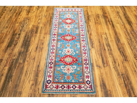 Hand Knotted Wool Carpet Runner - 25 1/2