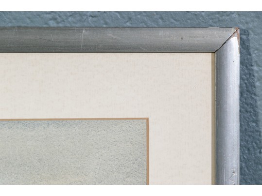 Grace Cella (Am., 1911-2007) Framed Signed Watercolor, Still Life With Pot Of Yellow Flowers