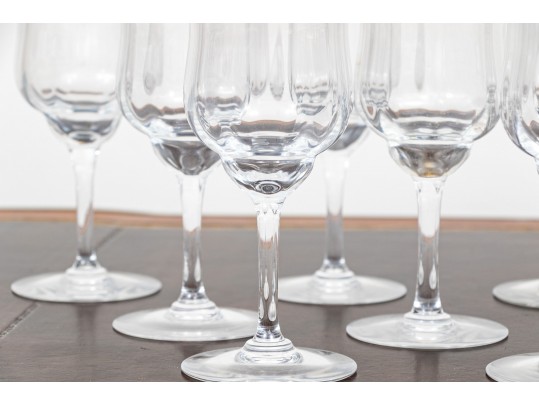 12 French Baccarat Crystal Goblets