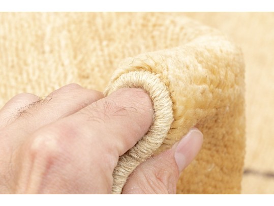 Handsome Hand Knotted Wool Accent Carpet - 5’-7” X 4’-5”, New