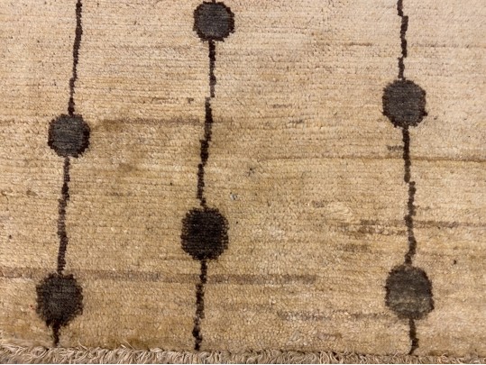 Handsome Hand Knotted Wool Accent Carpet - 5’-7” X 4’-5”, New