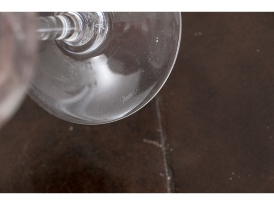 12 French Baccarat Crystal Goblets