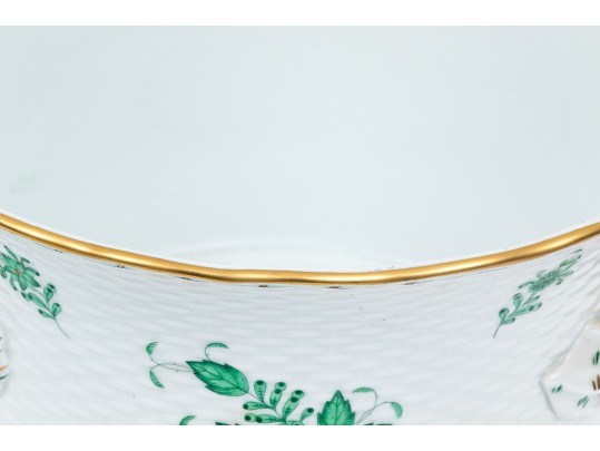 Impressive Herend Hand Painted, Porcelain Wine Cooler