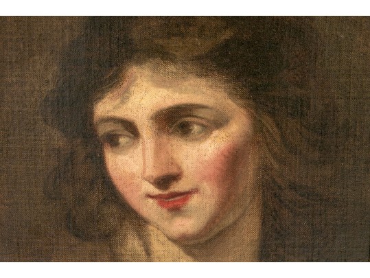 After (School Of) George Romney, R.A. (English, 1734-1802), Oil On Canvas, Portrait