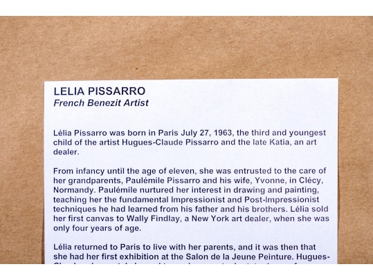 Lelia Pissarro (France, B.1963) Signed Serigraph, 