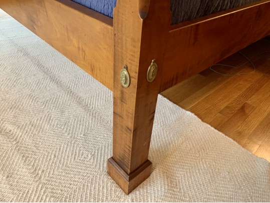 Fabulous Leonard's King Size Maple Poster Bed Frame, $9,500 Retail