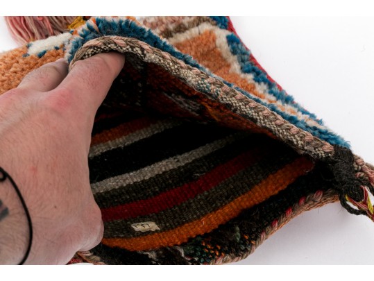 Lot Of 3 Hand Knotted Wool Carpet Handbags