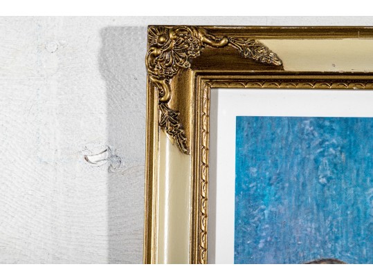 Framed Color Print, Victorian Mother With Daughters