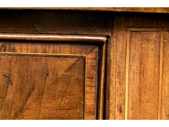 Georgian Style Mahogany Veneered Sideboard With Brass Gallery