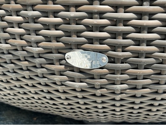 Gloster Two Piece Outdoor All-weather Woven Resin Daybed, As-is