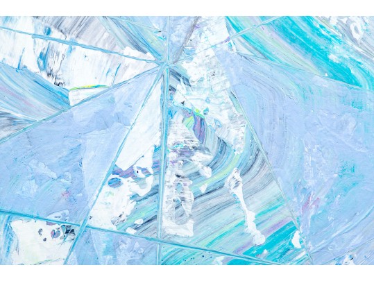 John Fatse (American, CT, 20th-21st C.) Acrylic On Canvas, Angles And Curves