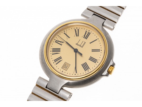 Dunhill Fabulous Brushed Steel 37mm Quartz Watch, Link Bracelet