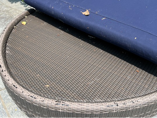 Gloster Two Piece Outdoor All-weather Woven Resin Daybed, As-is