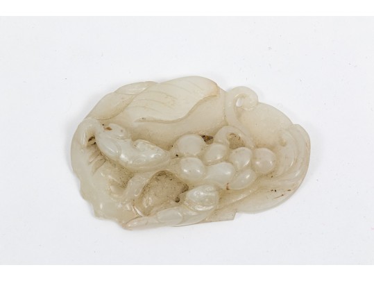 Two Chinese Carved Hard Stone Pendants