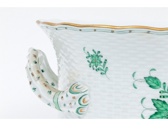 Impressive Herend Hand Painted, Porcelain Wine Cooler