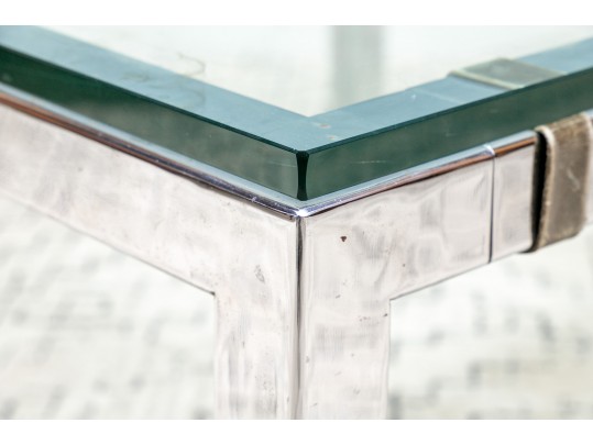 Glass Top Mid Century Modern Coffee Table