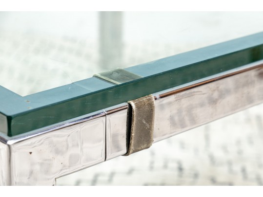 Glass Top Mid Century Modern Coffee Table