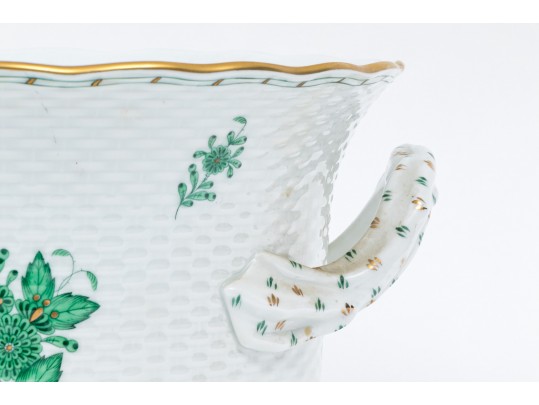 Impressive Herend Hand Painted, Porcelain Wine Cooler