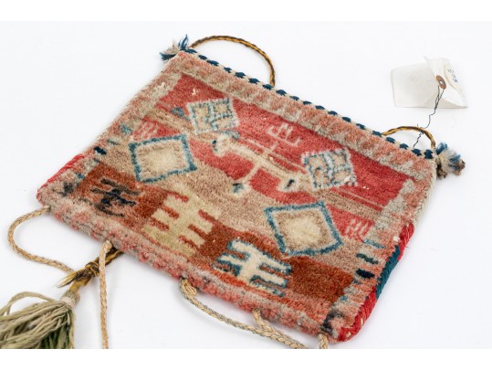 Lot Of 3 Hand Knotted Wool Carpet Handbags