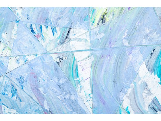 John Fatse (American, CT, 20th-21st C.) Acrylic On Canvas, Angles And Curves