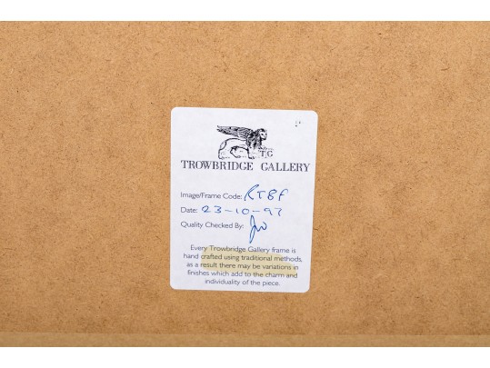 Pair Of Fine Trowbridge Framed Color Botanical Prints, Tulips And Auriculas