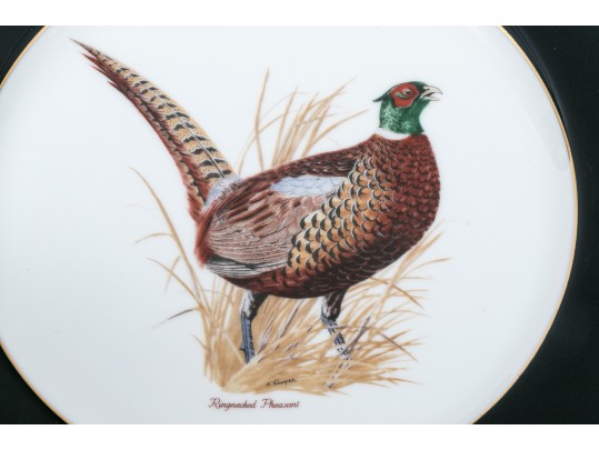 Set Of American Woodmere China Dishes, 8 Woodcock & 7 Mountain Quail