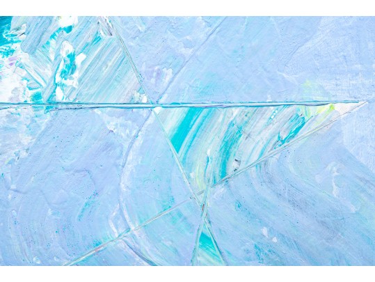 John Fatse (American, CT, 20th-21st C.) Acrylic On Canvas, Angles And Curves