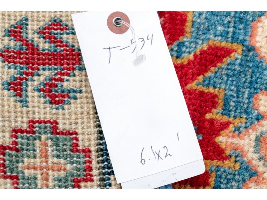 Hand Knotted Wool Carpet Runner - 25 1/2